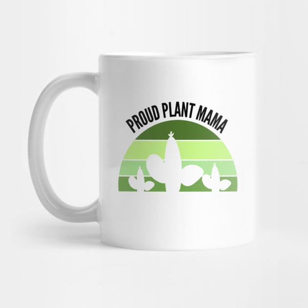 Proud Plant Mama Green Sunset - Plant Mom by Bliss Shirts